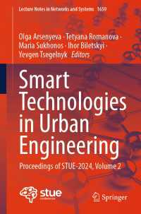 Smart Technologies in Urban Engineering : Proceedings of STUE-2024, Volume 2
