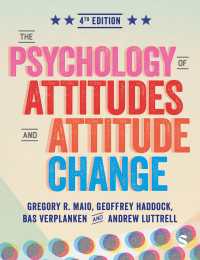 態度と態度変化の心理学（第４版）<br>The Psychology of Attitudes and Attitude Change（Fourth Edition）