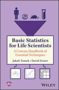 生命科学者のための基礎統計学<br>Basic Statistics for Life Scientists : A Concise Handbook of Essential Techniques