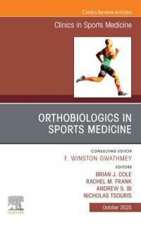 OrthoBiologics in Sports Medicine, An Issue of Clinics in Sports Medicine : OrthoBiologics in Sports Medicine, An Issue of Clinics in Sports Medicine, E-Book