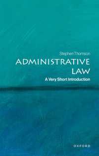 Administrative Law / Thomson, Stephen ＜電子版＞ - 紀伊國屋書店