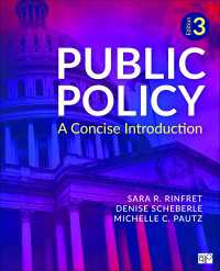 Public Policy : A Concise Introduction（Third Edition）