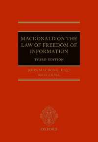 Macdonald on the Law of Freedom of Information（3）