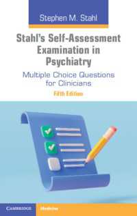 Stahl's Self-Assessment Examination in Psychiatry : Multiple Choice Questions for Clinicians（5）
