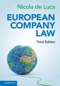 欧州会社法（第３版）<br>European Company Law（3）
