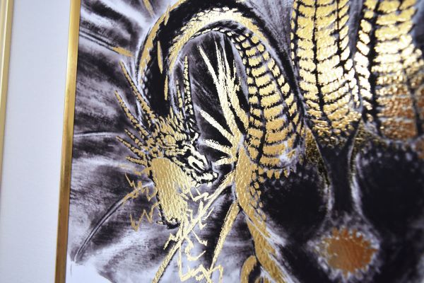 超世代KAKEJIKUシリーズ　キングギドラ　額装_4