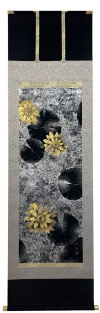 【掛軸】水鏡睡蓮