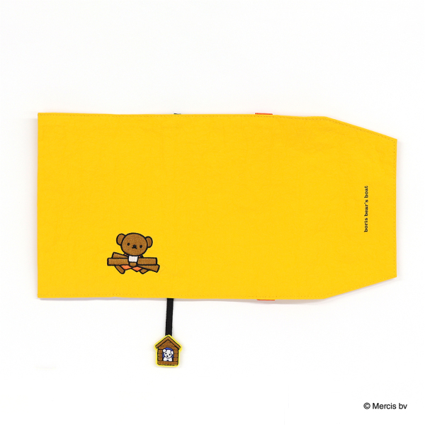 ブックカバー 文庫 ボリス イエロー/Book Cover Boris Yellow (A6 Size)_1