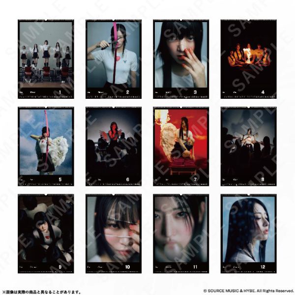 LE SSERAFIM 壁掛けカレンダー(大判) 2024年4月始まり_3