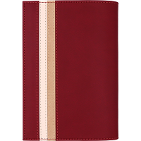 本一封ブックカバー　ワインレッド_s2