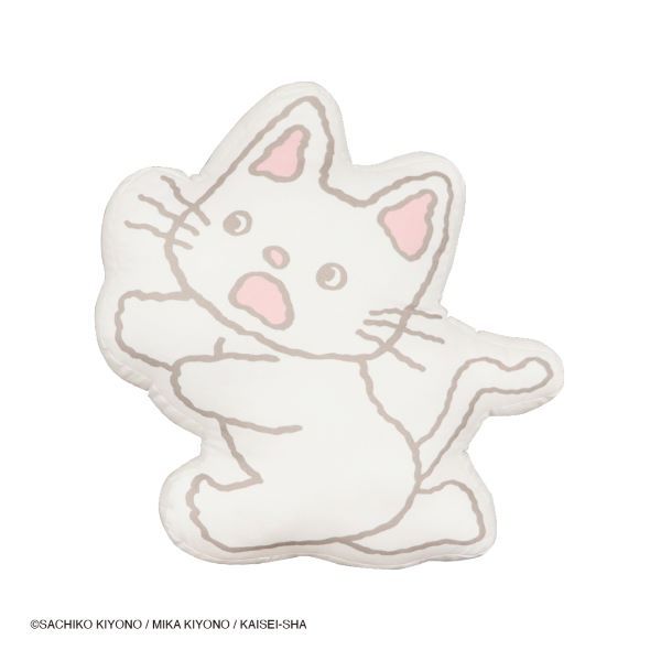 ehontomo×ノンタン　ダイカットクッション（ボールまてまてまて）_2