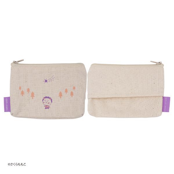 コジコジ　ティッシュポケット付きポーチ（コジコジと森）_2