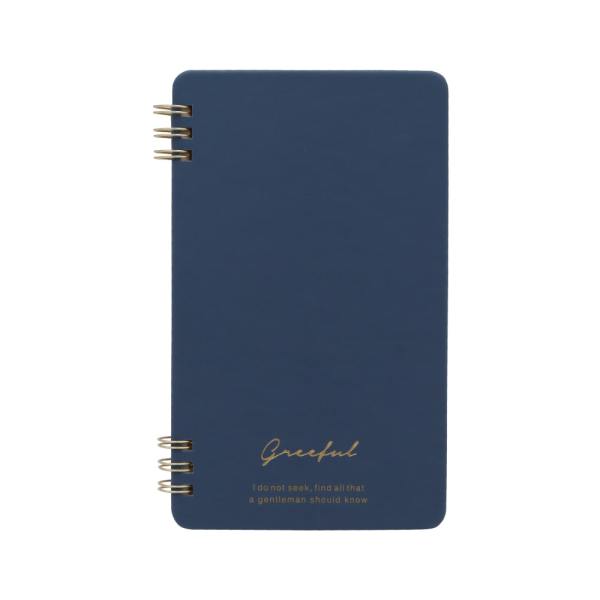 Greeful　リバーシブルマルチリングノート　ネイビー×グレー_2