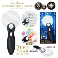 リーディングライトルーペ　／2LEDライト内蔵ルーペ
