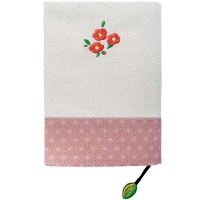 【旧版】【わくりブックカバー】 文庫 椿