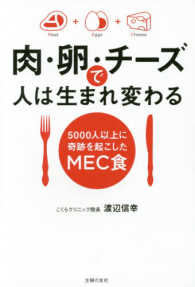 肉・卵・チーズで人は生まれ変わる - ５０００人以上に奇跡を起こしたＭＥＣ食