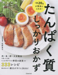 １食２０ｇが簡単にとれる！たんぱく質しっかりおかず