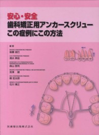 安心・安全歯科矯正用アンカースクリューこの症例にこの方法