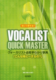 ヴォーカリスト必見早わかり事典 - 知って得する！！
