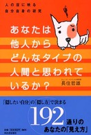 あなたは他人からどんなタイプの人間と思われているか？―人の目に映る自分自身の研究