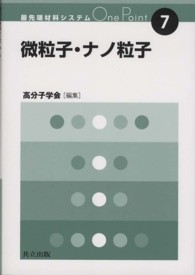 最先端材料システムＯｎｅ　Ｐｏｉｎｔ<br> 微粒子・ナノ粒子