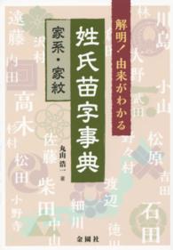 解明！由来がわかる姓氏苗字事典