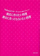 Ｙａｈｏｏ！リサーチ２０００人調査でわかった！彼氏に作りたい料理　彼女に作ってもらいたい料理