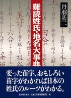 難読姓氏・地名大事典