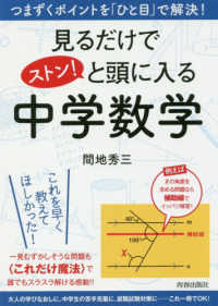 見るだけでストン！と頭に入る中学数学 - つまずくポイントを「ひと目」で解決！