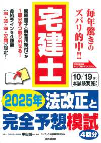 宅建士２０２５年法改正と完全予想模試
