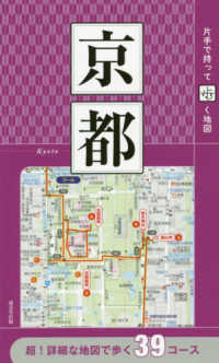片手で持って歩く地図京都