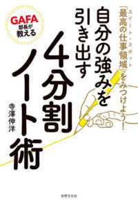 「最高の仕事領域（スイート・スポット）」をみつけよう！ＧＡＦＡ部長が教える自分の強みを引き出す４分割ノート術