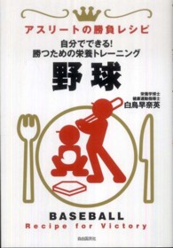 野球  自分でできる！勝つための栄養トレーニング