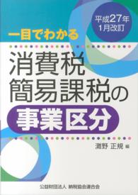 一目でわかる消費税簡易課税の事業区分 〈平成２７年１月改訂〉