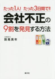 たった１人！たった３日間で！！会社不正の９割を発見する方法