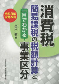 消費税簡易課税の税額計算と一目でわかる事業区分―令和３年１２月改訂 （令和３年１２月改）