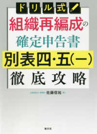 ドリル式組織再編成の確定申告書別表四・五（一）徹底攻略