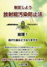 制定しよう放射能汚染防止法 - 総理！逃げた後はどうなりますか