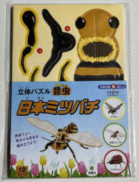 立体パズル　昆虫　日本ミツバチ - どなたでも手軽に組み立てられる立体パズル ［バラエティ］