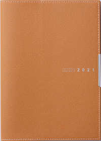 ４９３　ディアクレール３　高橋手帳　２０２１年版１月始まり　オレンジ