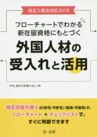 改正入管法対応２０１９　フローチャートでわかる新在留資格にもとづく外国人材の受入れと活用