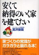 安くて納得のいく家を建てたい