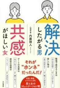 解決したがる男　共感がほしい女