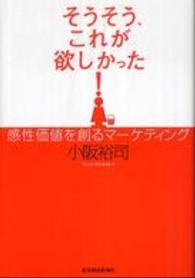 そうそう、これが欲しかった！ - 感性価値を創るマーケティング