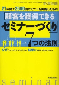 ２１年間で２６００回セミナーを実施した私の「顧客を獲得できるセミナーづくり」７つの法則