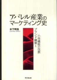 アパレル産業のマーケティング史―ブランド構築と小売機能の包摂