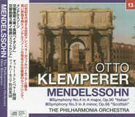 ＜ＣＤ＞<br> クレンペラー／メンデルスゾーン：交響曲第４番「イタリア」・第３番「スコットランド ［ＮＡＧＡＯＫＡ　ＣＬＡＳＳＩＣ　ＣＤ］