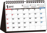 ［カレンダー］<br> シンプル卓上カレンダー（Ｂ５）【Ｔ１５】 〈２０２４年〉