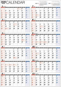 書き込み式シンプル１年カレンダー（Ａ２）【Ｋ１５】 〈２０２６年〉 永岡書店の壁掛けカレンダー