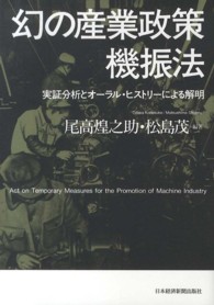 幻の産業政策機振法 - 実証分析とオーラル・ヒストリーによる解明